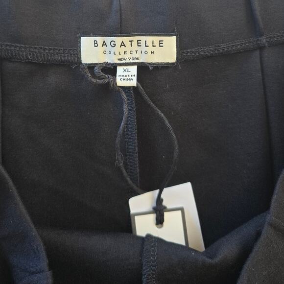 NWT Bagatelle Collection XL Black Ponte Stretch High Rise Wide Leg Pants - Picture 4 of 5